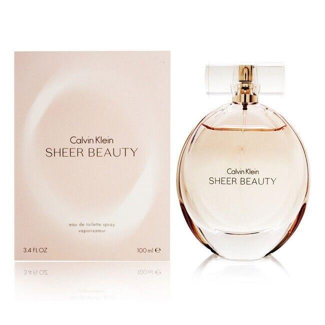 Calvin Klein Sheer Beauty For Women Eau de Toilette 3.4 oz 100 ml Edt Spray