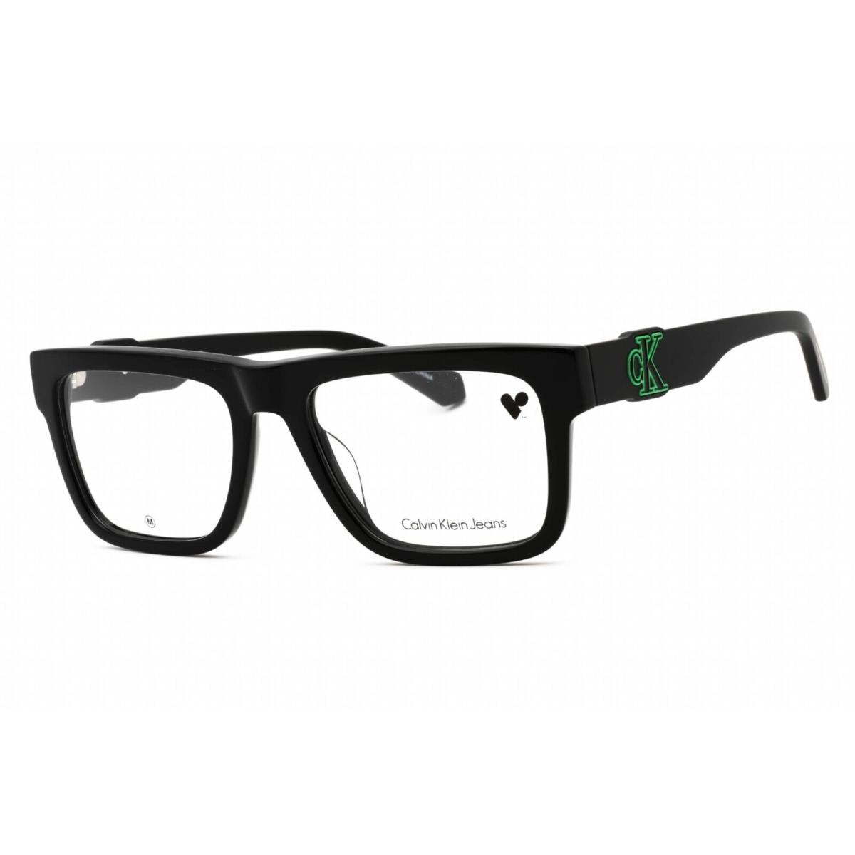 Calvin Klein Jeans Unisex Eyeglasses Black Plastic Square Frame CKJ23647 001