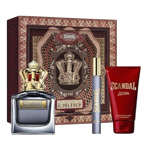 Jean Paul Gaultier Scandal 3-Piece Set For Men 3.4 Oz Eau De Toilette Spray + 2