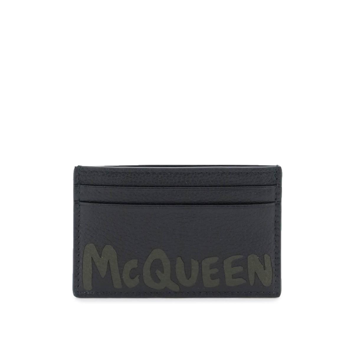 Alexander Mcqueen Graffiti Cardholder Wallet