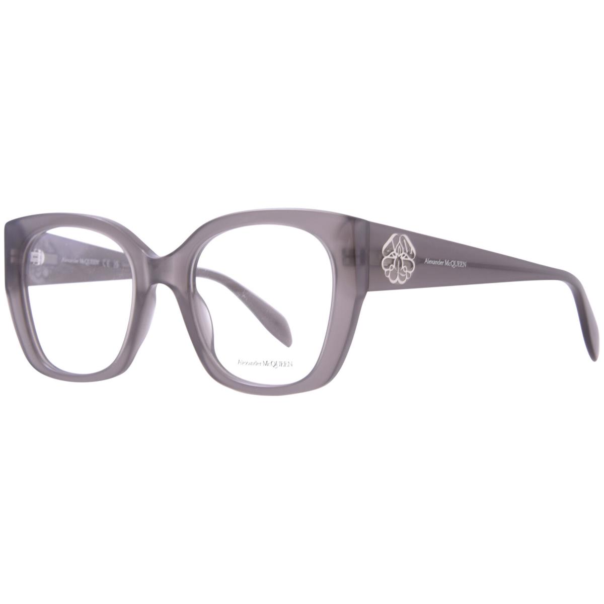 Alexander Mcqueen AM0379O 004 Eyeglasses Frame Women`s Grey Full Rim 52mm