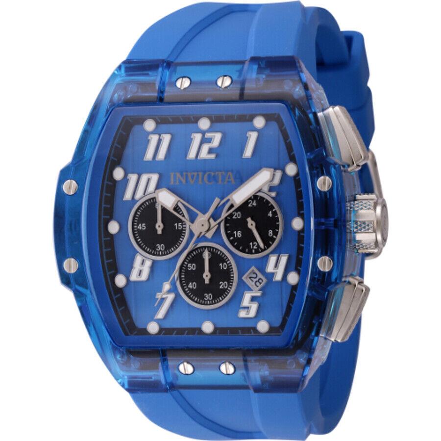 Invicta S1 Rally Chronograph Gmt Date Quartz Blue Dial Men`s Watch 45484