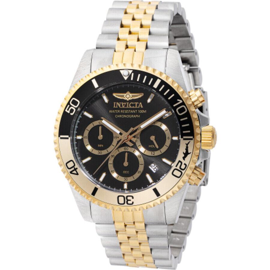 Invicta Pro Diver Chronograph Quartz Black Dial Men`s Watch 44720