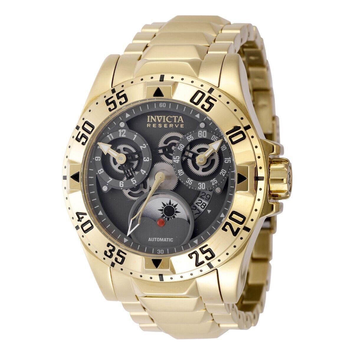 Invicta Reserve Excursion Automatic Men`s Watch - 49.5mm Gold 47571