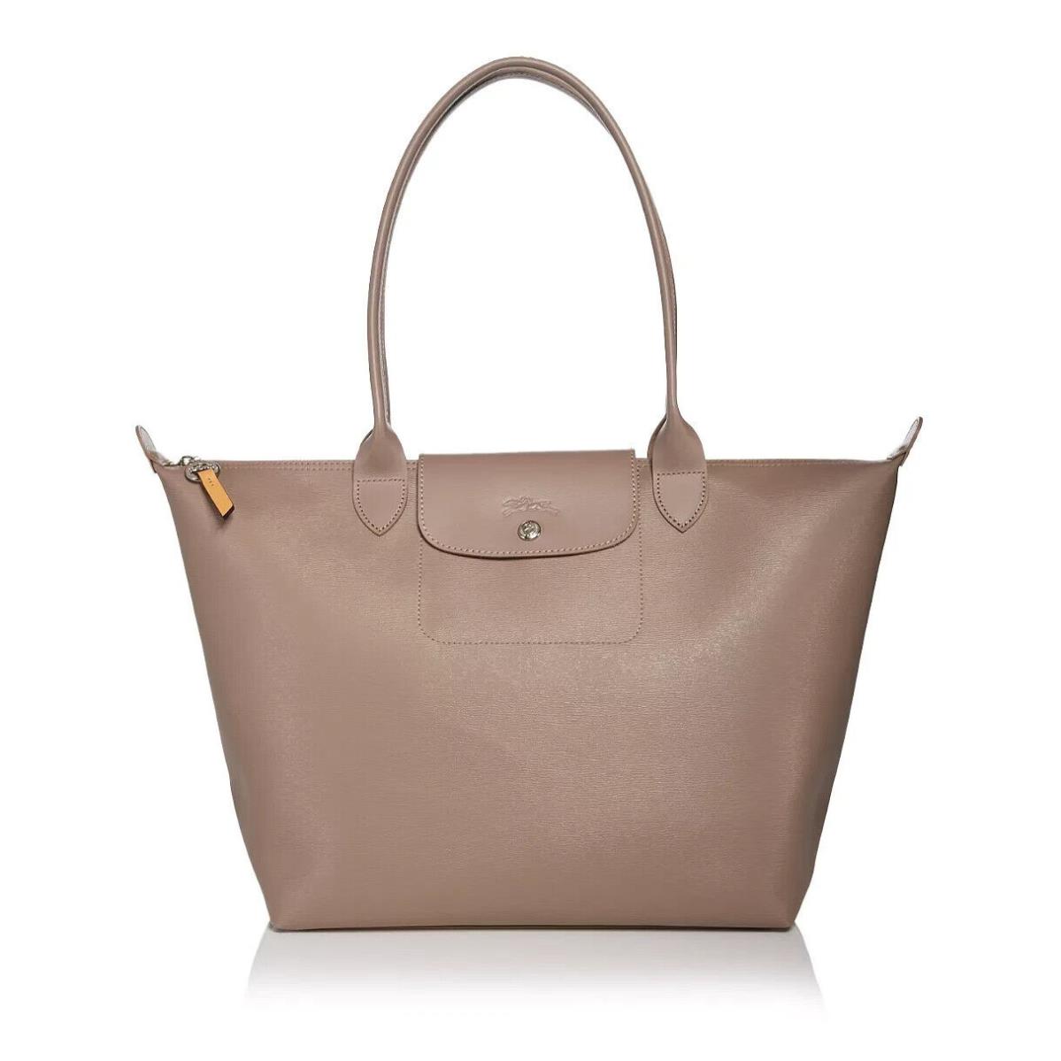 Longchamp Le Pliage City Large Shoulder Tote Taupe