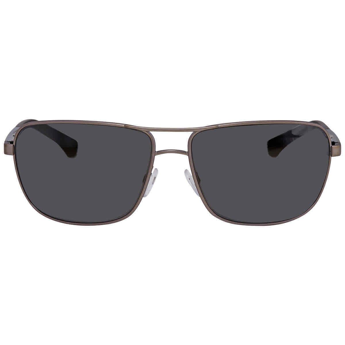 Emporio Armani Grey Navigator Men`s Sunglasses EA2033 313087 64 EA2033 313087 64