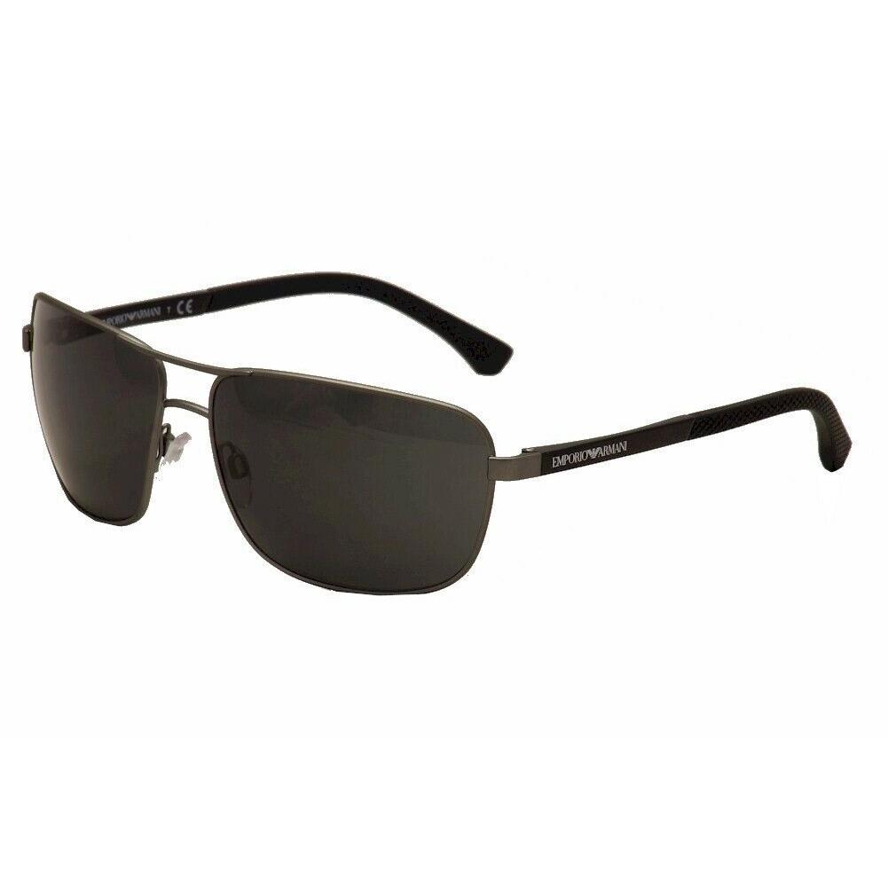 Emporio Armani Men`s EA2033S 2033/S 3130/87 Gunmetal Rubber Sunglasses 64mm