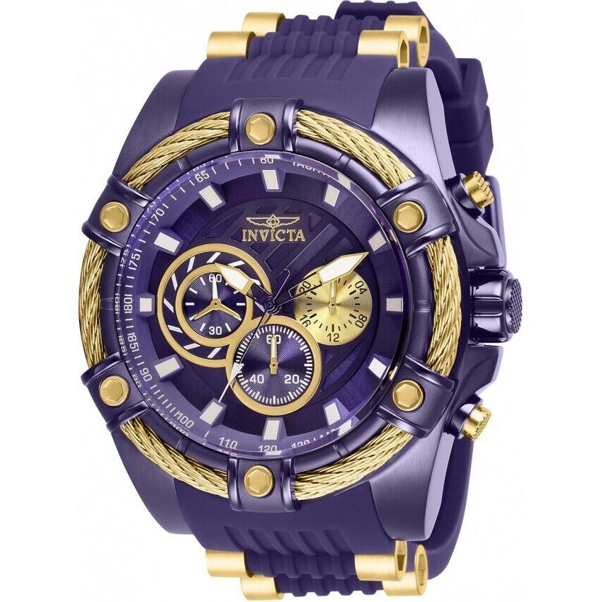 Invicta Bolt Chronograph Purple Dial Men`s Watch 28018