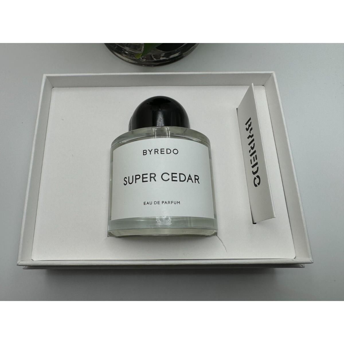 Byredo Super Cedar Eau De Parfum Unisex Spray 3.3oz / 100mL Unsealed Box