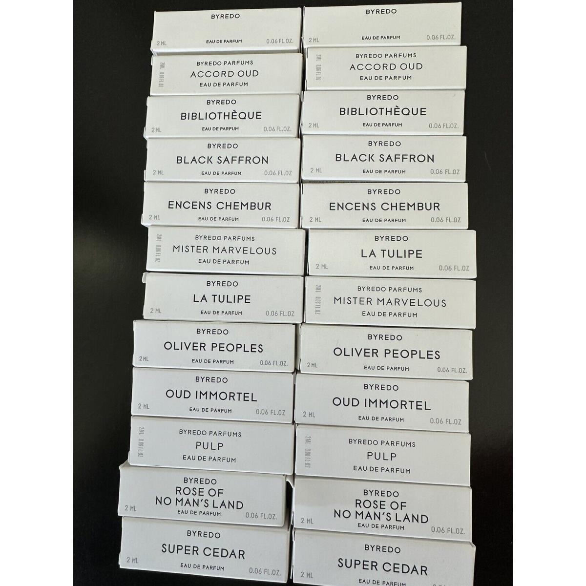 24 Byredo Vials Set All Boxed