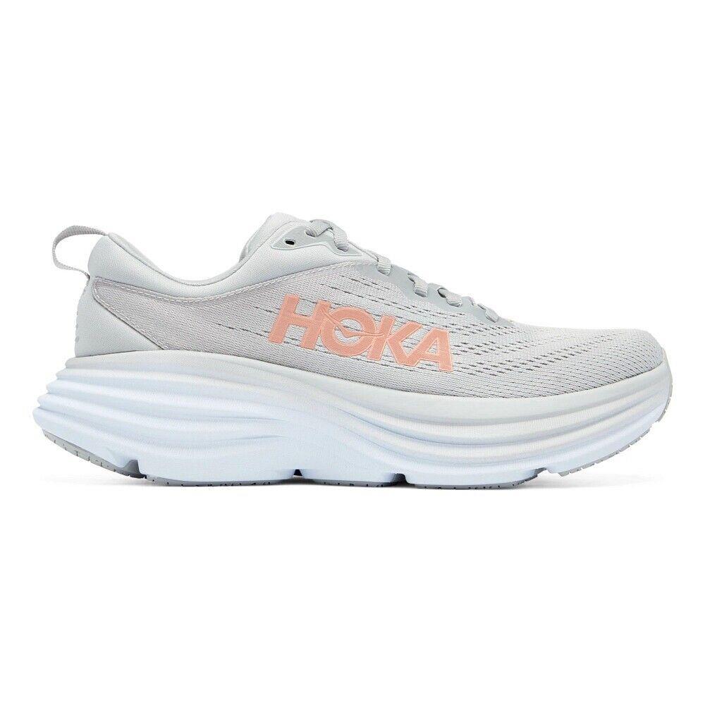 Women`s Hoka Bondi 8 Harbor Mist Rock Various Wide Sizes W/ Box