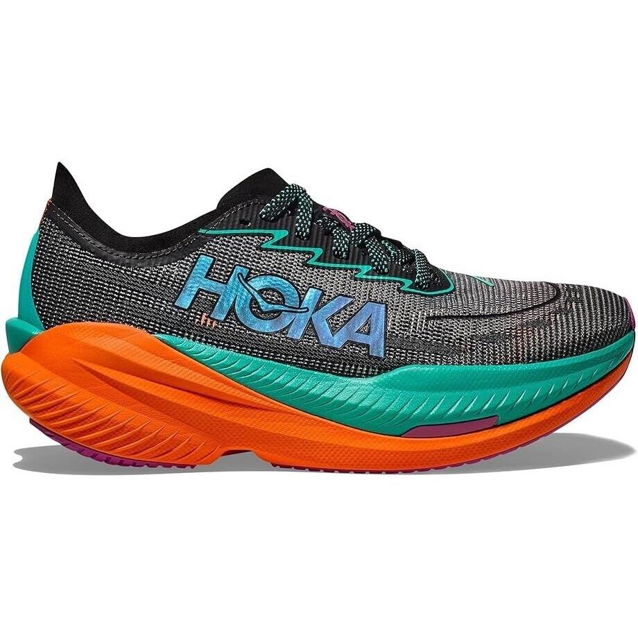 Women`s Hoka Mach X 2 Black Electric Aqua Various Sizes