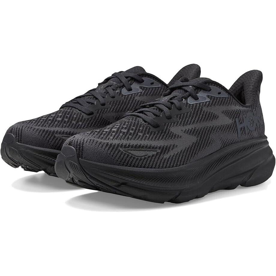 Women`s Hoka Clifton 9 Black Black Various Sizes - Black