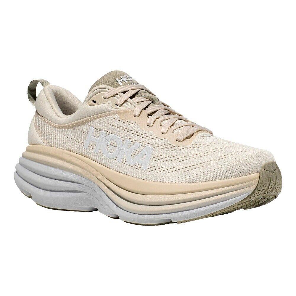 Men`s Hoka Bondi 8 Oat Milk Barley Various Sizes