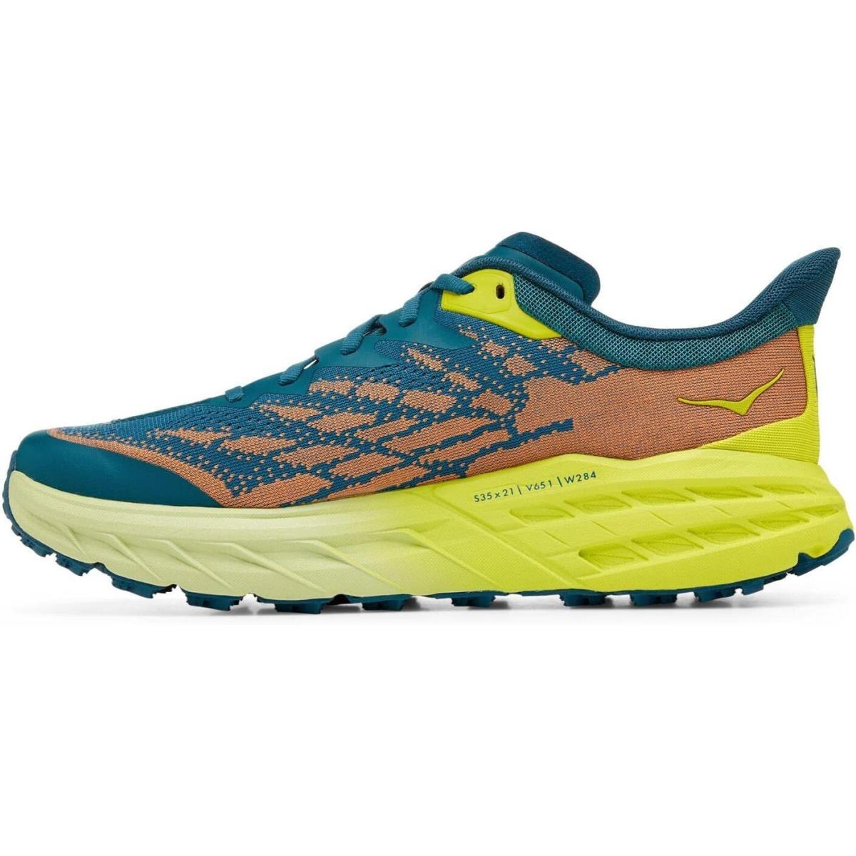 Hoka Men`s Gymnastics Shoes Sneaker Blue Coral Evening Primrose