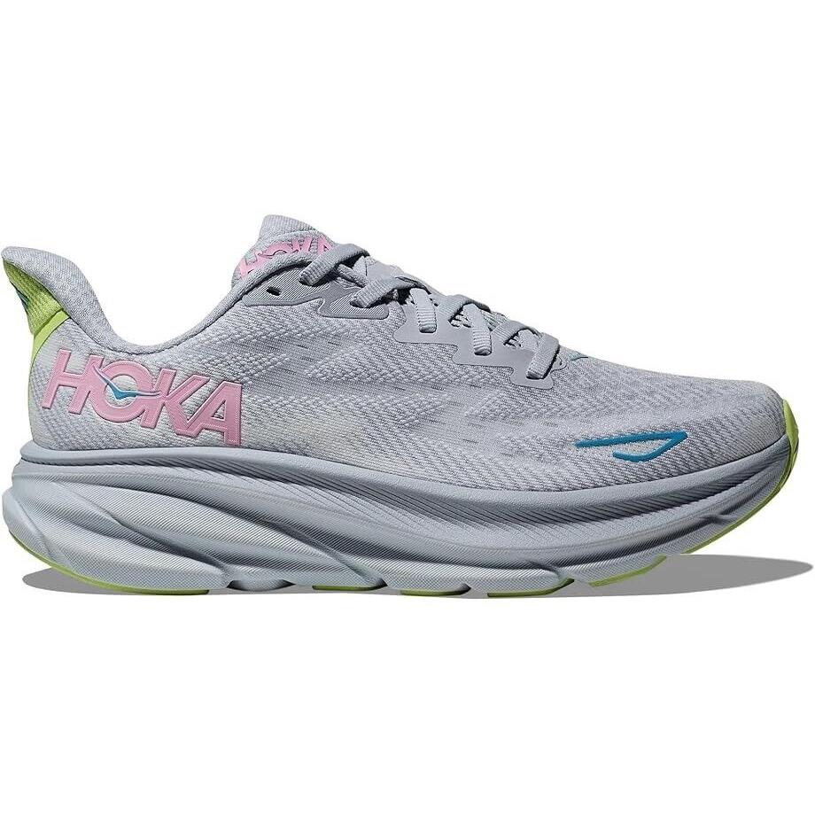 Women`s Hoka Clifton 9 Gull Sea Ice Various Wide Sizes