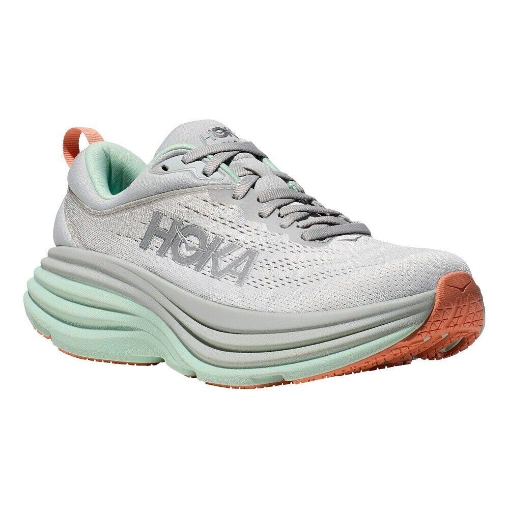 Women`s Hoka Bondi 8 Stardust Aqua Various Sizes