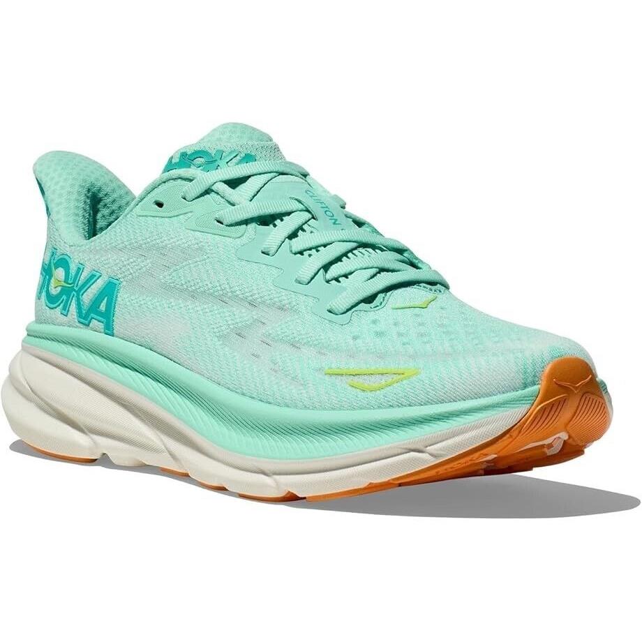 Womens Hoka Clifton 9 Seafoam Aqua Breeze Various Sizes