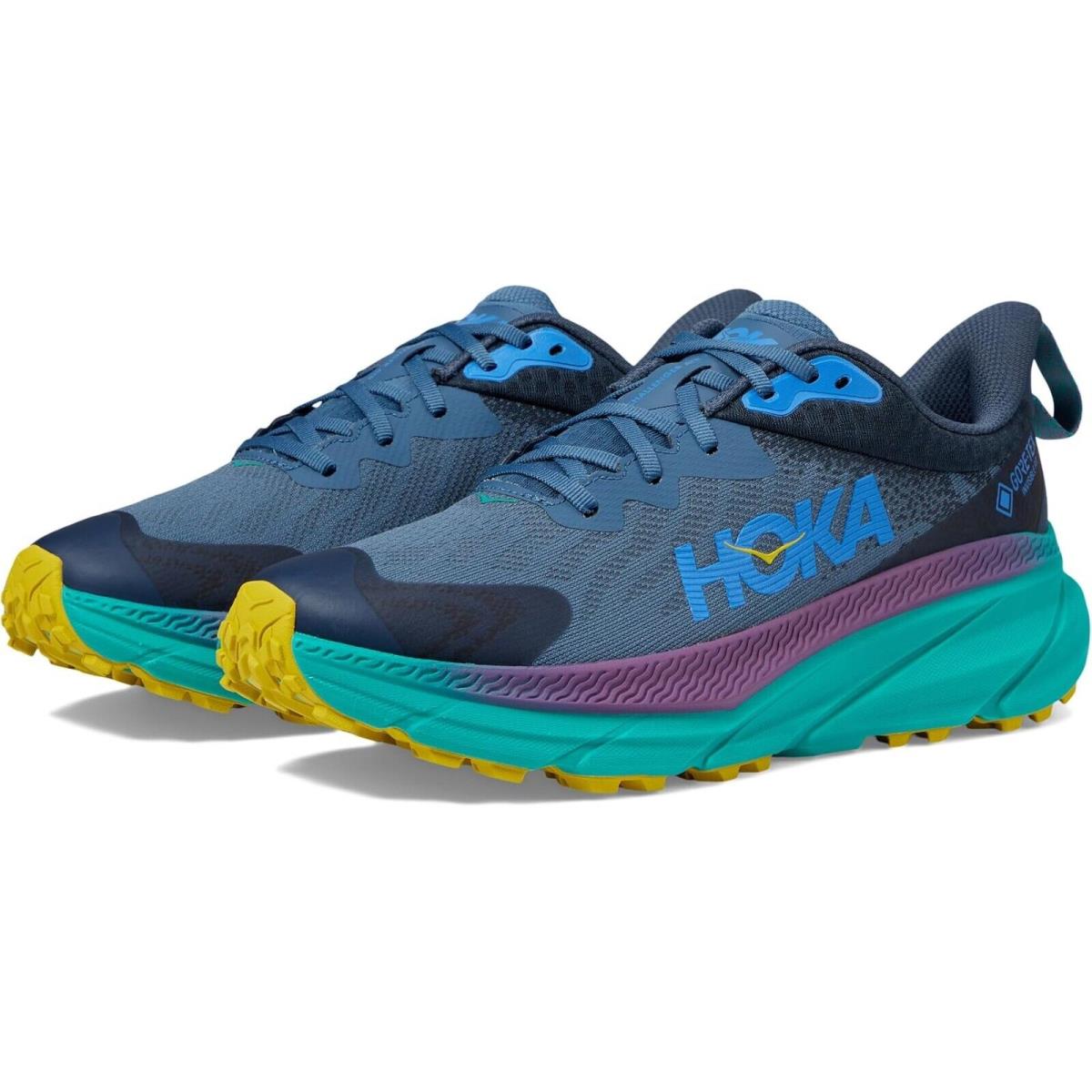 Hoka Z8081 Mens Real Teal/green Challenger 7 Gore-tex Running Shoes Size 10.5D