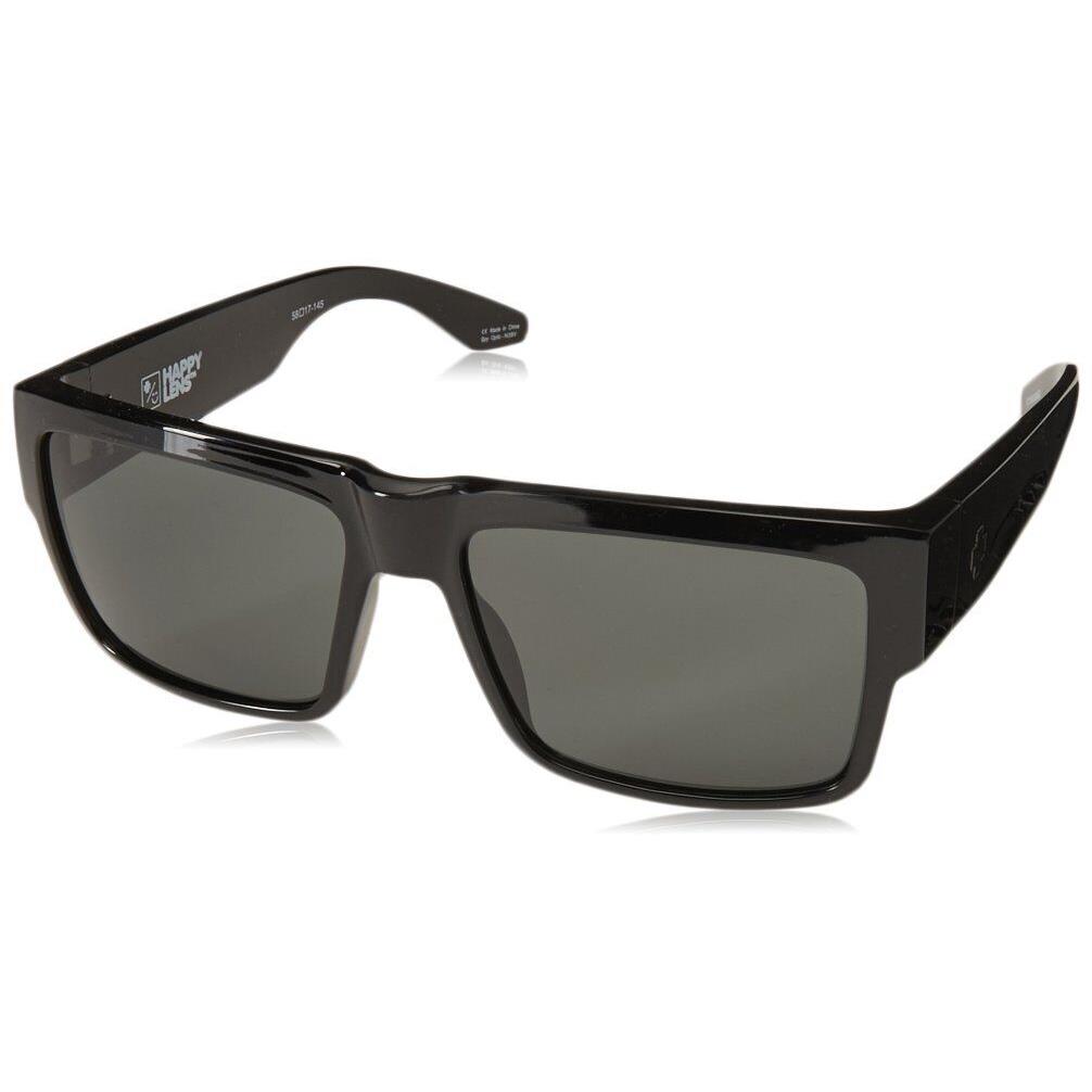 Spy Optics - Men`s Cyrus Square Sunglasses Black Happy Gray Green