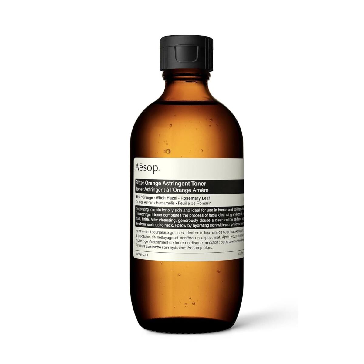 Aesop Bitter Orange Astringent Toner Cleanses Skin of Sweat and Grime Citrus