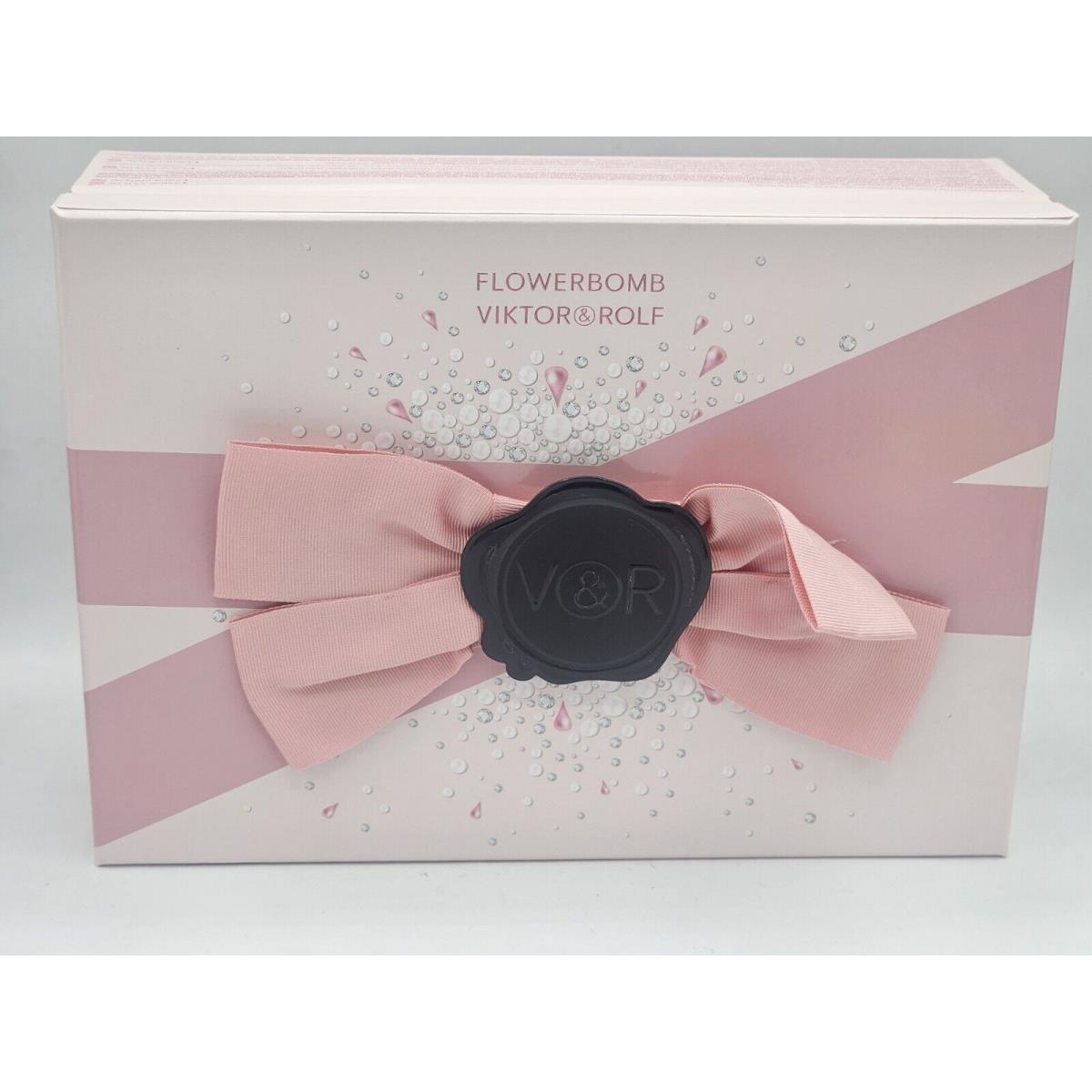 Viktor Rolf Flowerbomb 4pc Gift Set 3.4oz - 100ml 20ml Parfum Body Creme