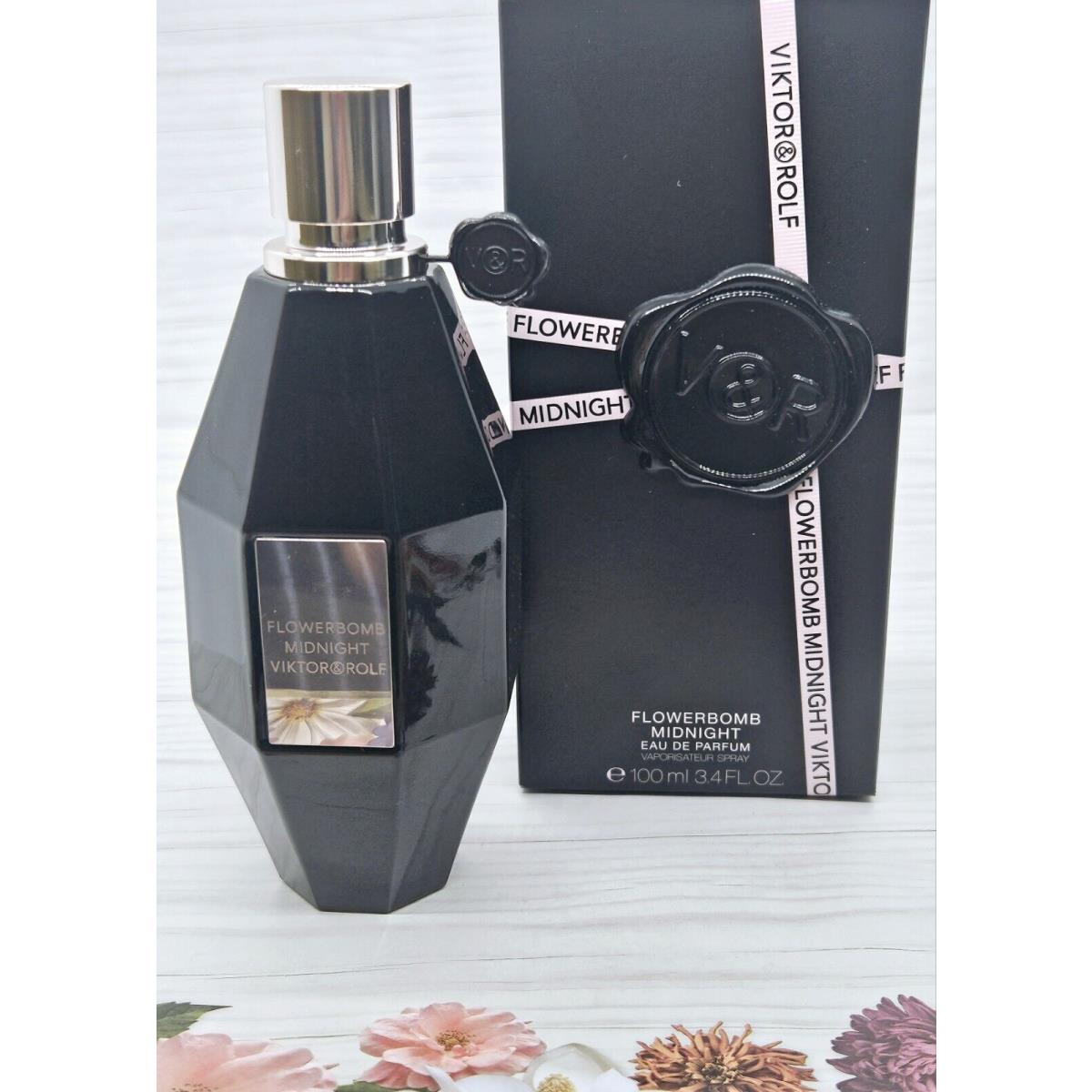 Flowerbomb Midnight Viktor Rolf 3.4 oz / 100 ml Edp Perfume Spray For Woman