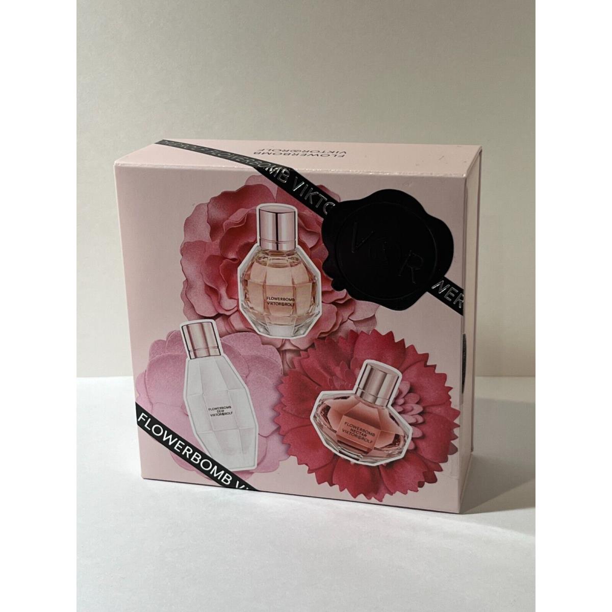 Viktor Rolf Flowerbomb Mini Perfume Trio Set Flowerbomb Dew Nectar