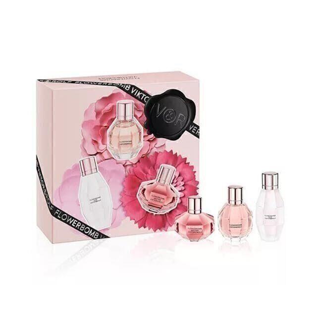 Viktor Rolf Mini Flowerbomb Perfume Trio Set Giftset of 3