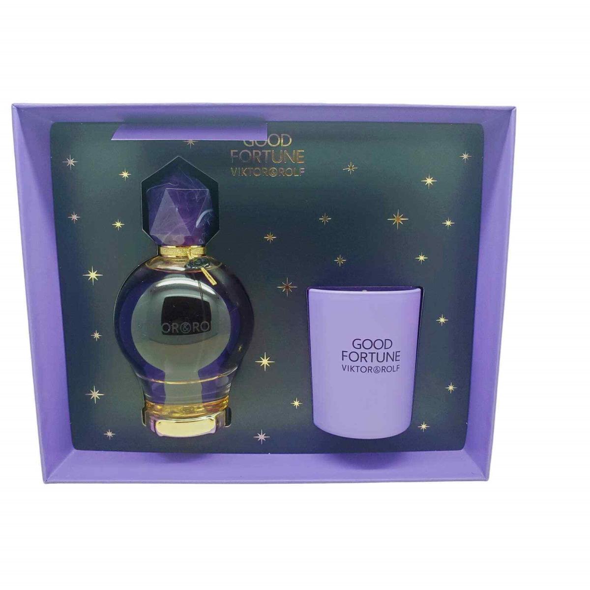 Viktor Rolf Good Fortune Eau De Parfum + Scented Candle Gift Set