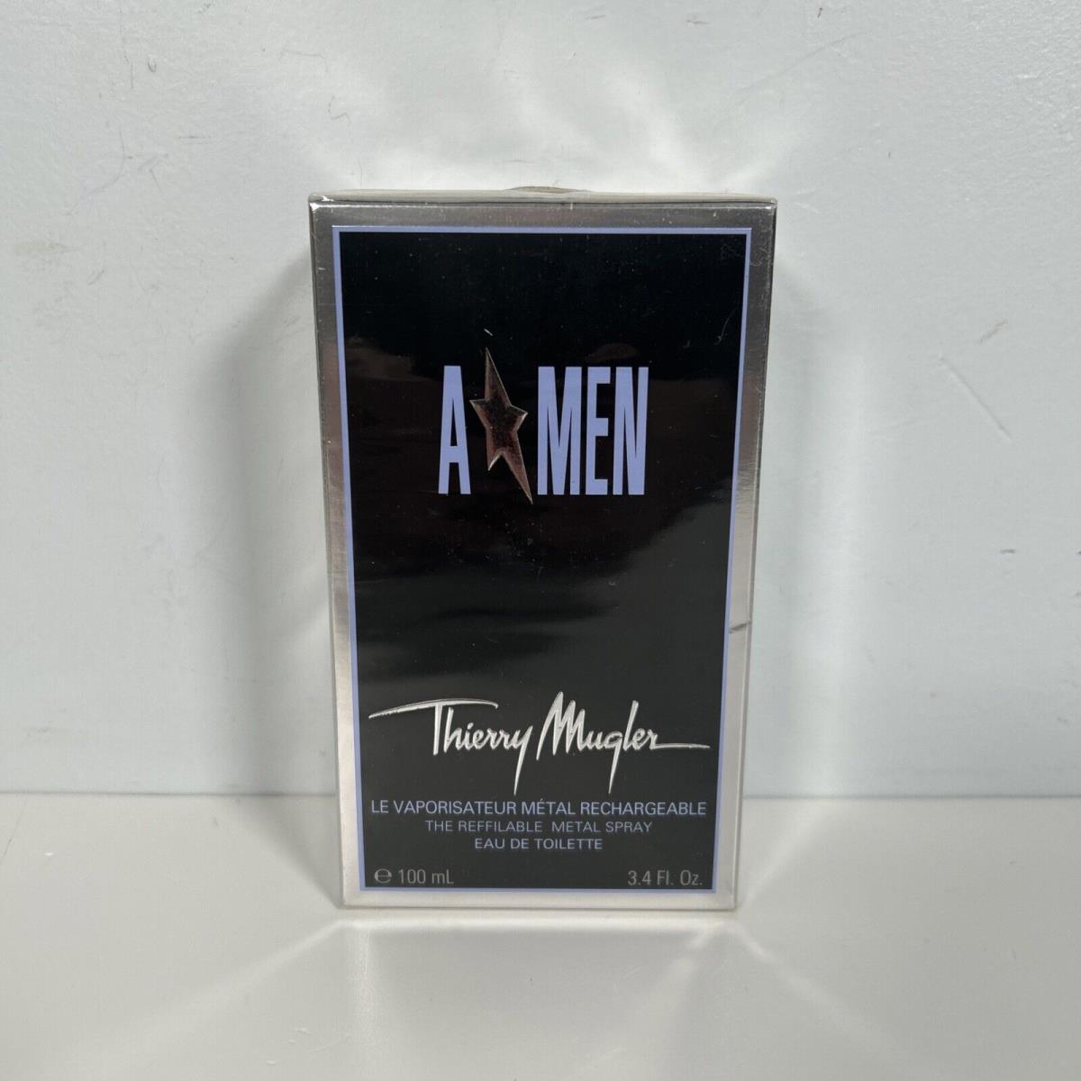 A Men Metal Box by Thierry Mugler by Men Edt 3.4 FL OZ / 100ML Natural Spray