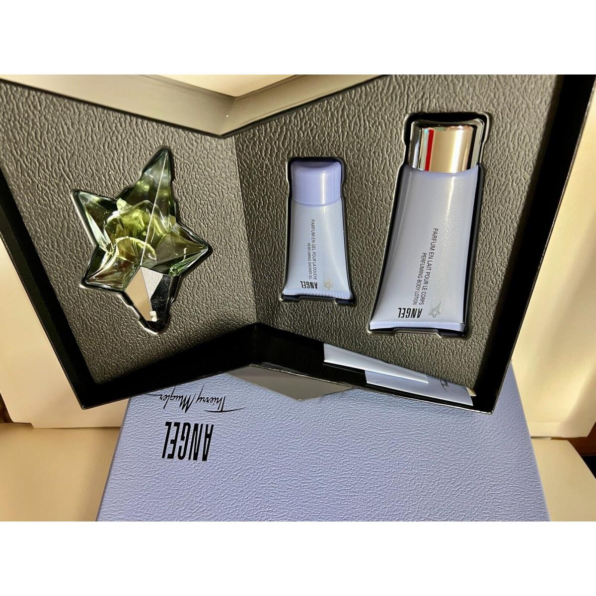 Set :1 x Angel 25 ml Edp + 1 x Body Lotion 100 ml + 1 Gel by Thierry Mugler