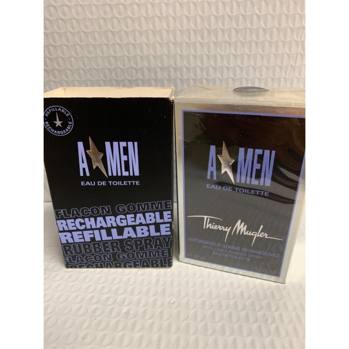 Angel Men by Thierry Mugler The Rubber Sprays 1.7oz Men Edt Box