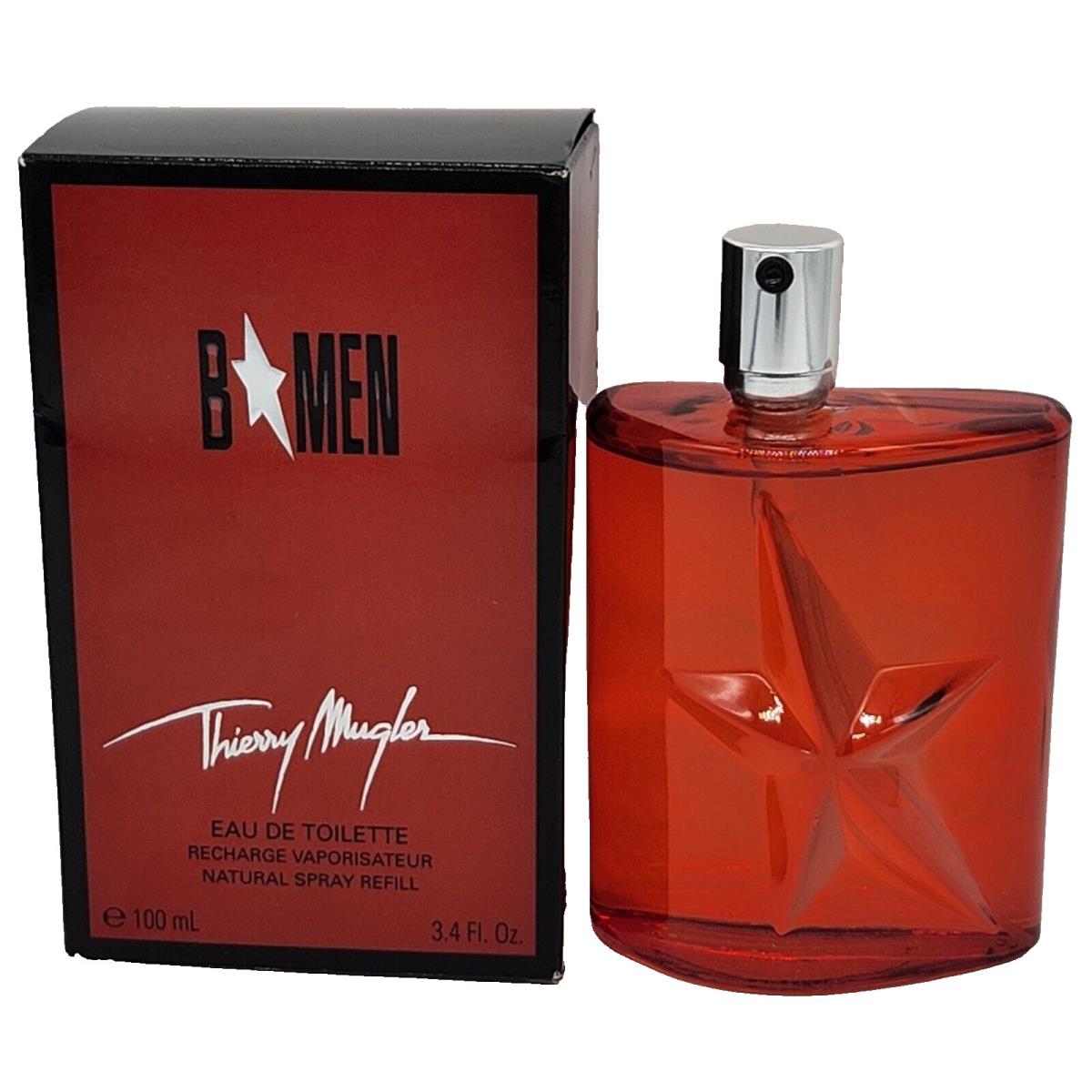 B Men By Thierry Mugler Eau de Toilette Spray Recharge Refill 3.4 fl oz