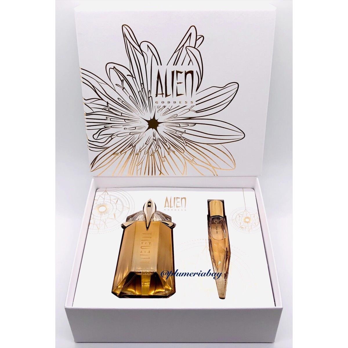 Mugler Alien Goddess Eau de Parfum 2oz + Travel Spray Gift Set