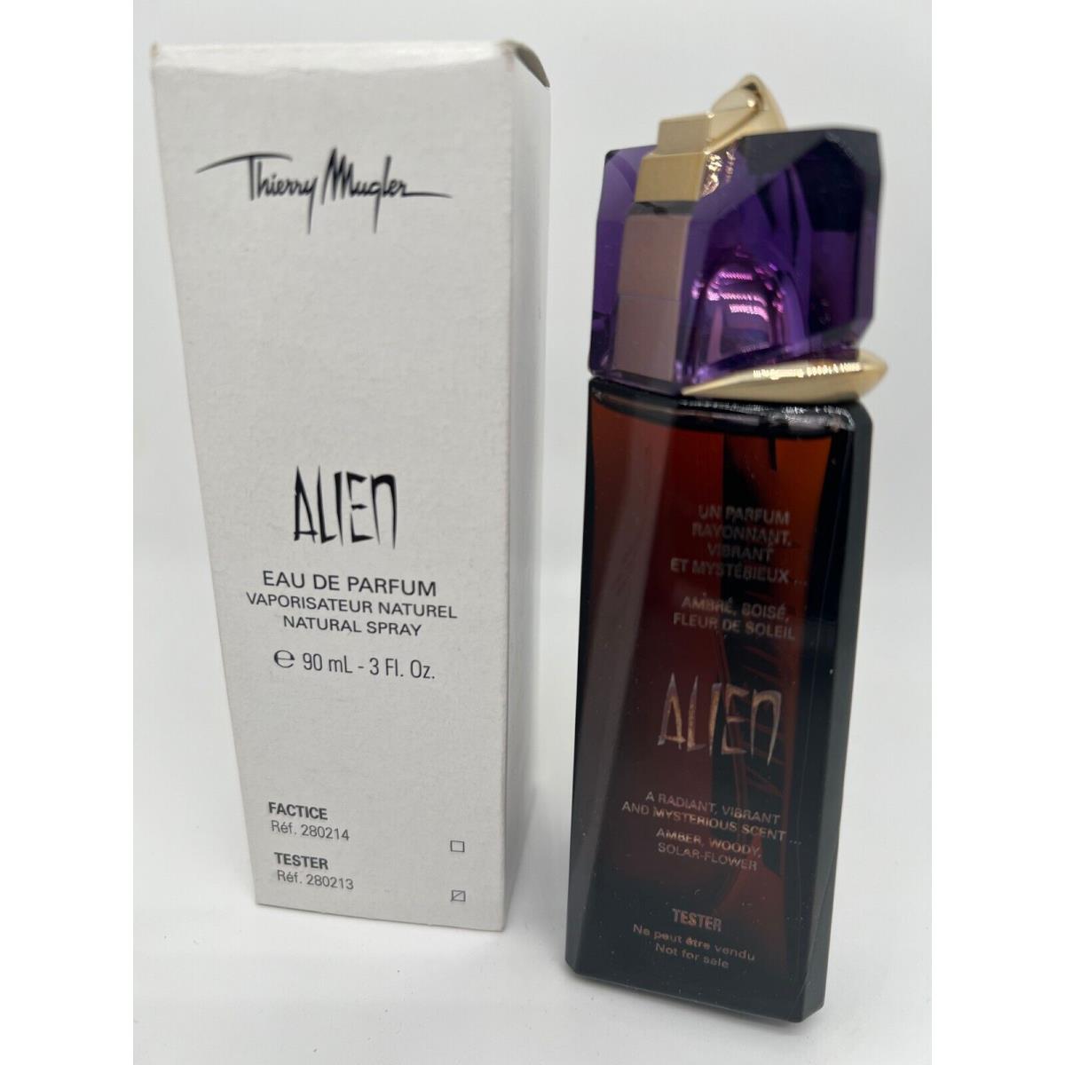 Alien by Thierry Mugler 3.0 FL oz / 90 ML Eau De Parfum Spray Tester Vintage