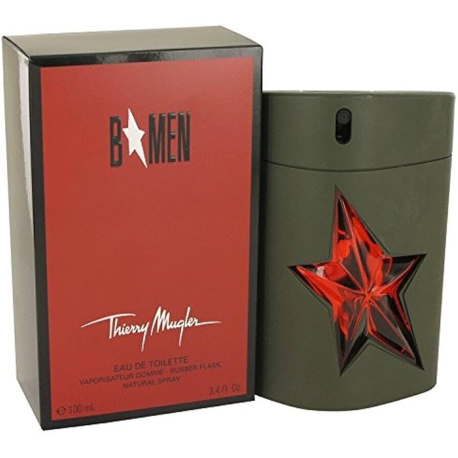 Men Angel B Men by Thierry Mugler 3.4 oz /100 ml Edt Rubber Flask