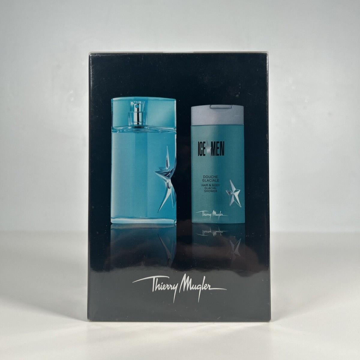 Ice Men by Thierry Mugler Extreme Duo 2 Piece Set 3.4oz Edt 3.5 Glacial Shower