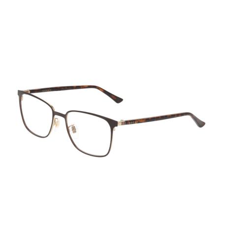 Gucci GG0294O 002 Rectangular Brown Men`s Eyeglasses Frame 54 mm