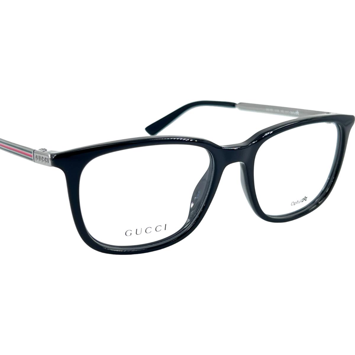 Gucci GG1151 Mens Plastic Eyeglass Frame Cvs Shiny Black 52-18 Italy w Case