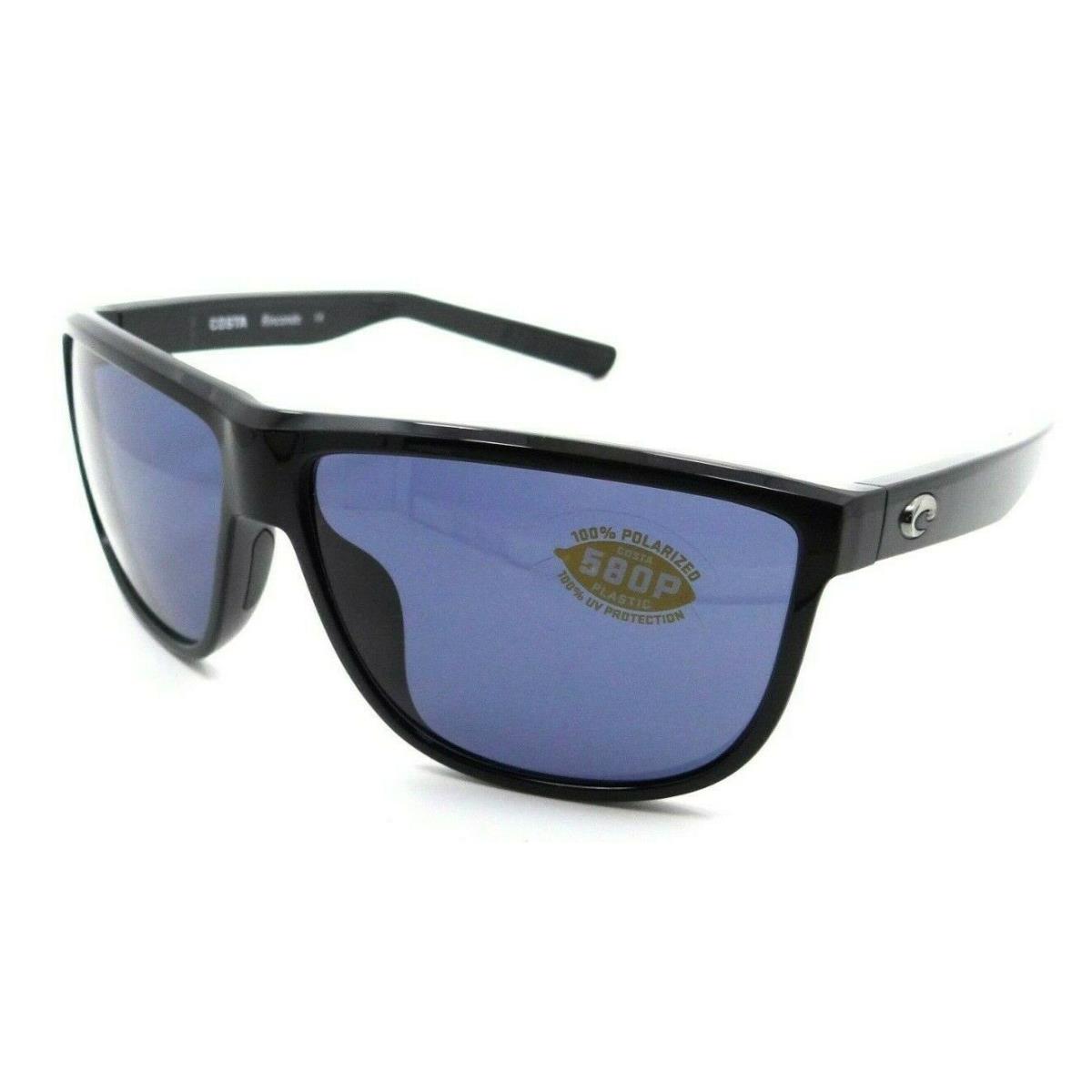 Costa Del Mar Men`s 61mm Shiny Black Polarized Sunglasses 6S9010-901003-61 - Frame: Black, Lens: Grey, Other Frame: Shiny Black