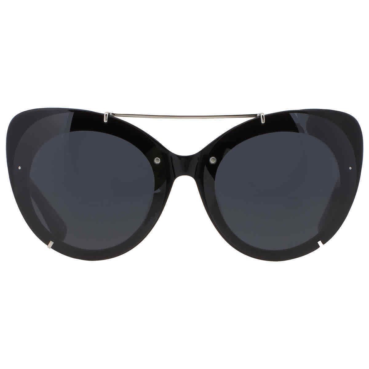 Phillip Lim X Linda Farrow Black Cat Eye Ladies Sunglasses PL167C1SUN 55