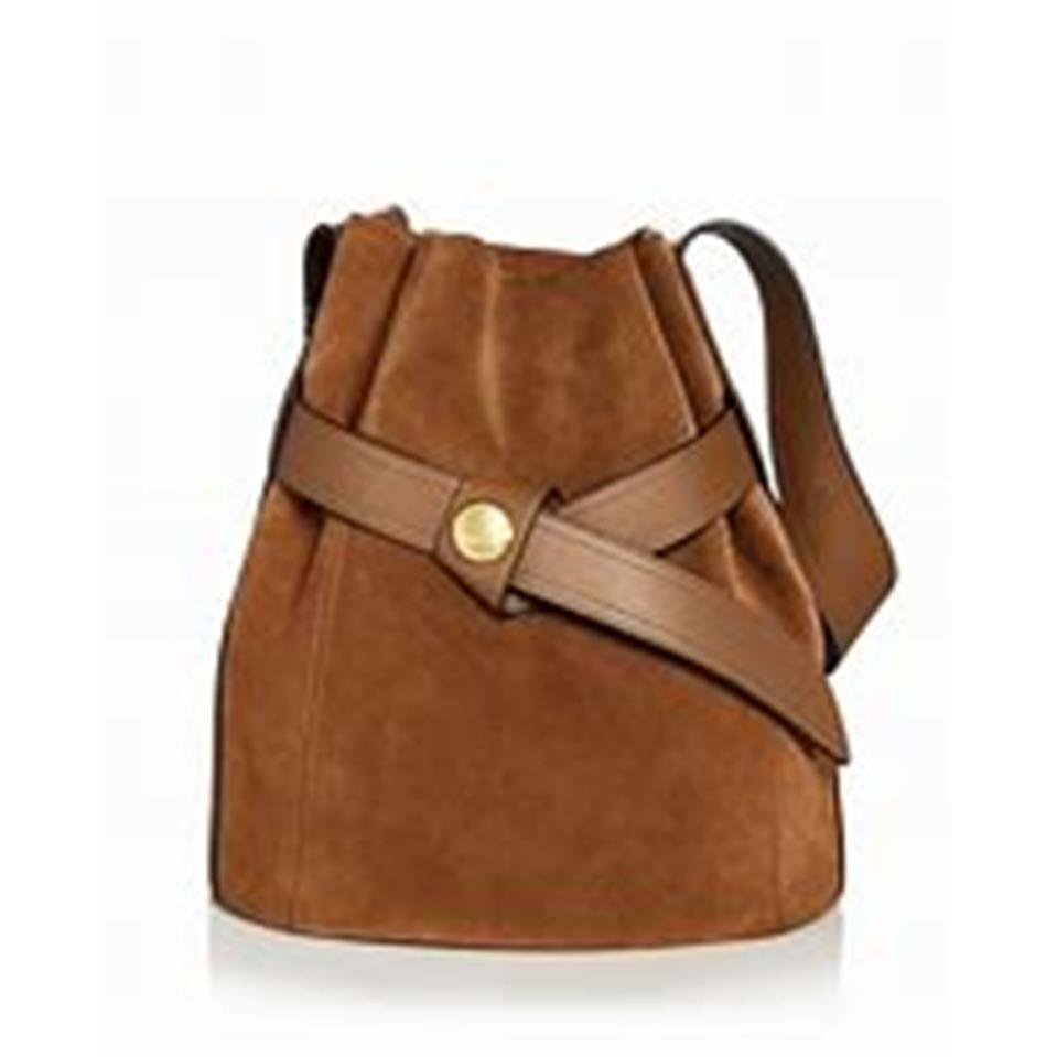 3.1 Phillip Lim Signature Bucket Shoulder Bag Leather in Sandlewood Gold