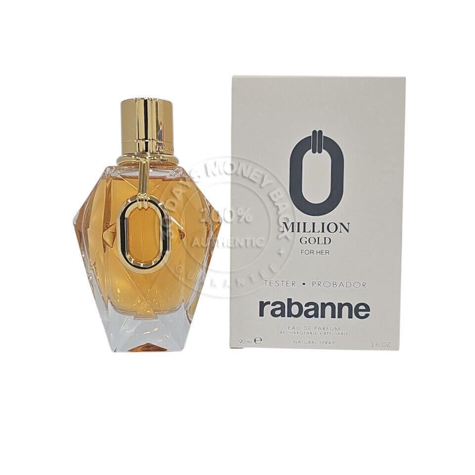 Paco Rabanne Million Gold Eau De Parfum 3 oz / 90 ml Women`s Spray As Shown