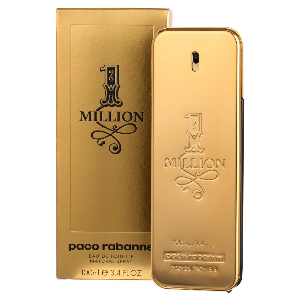 1 Million by Paco Rabanne For Men 3.4 FL Oz/ 100 ML Edt Spray