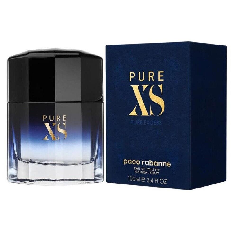 Pure XS Paco Rabanne 3.4 oz / 100 ml Eau de Toilette Edt Men Cologne Spray