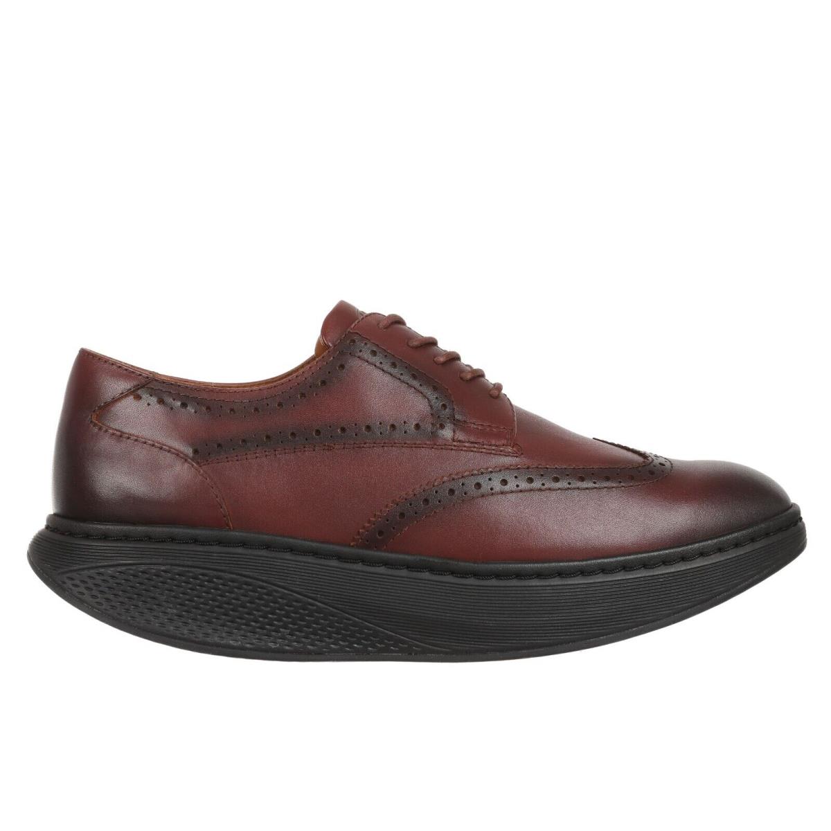 Mbt Men`s Oxford WING2 Tip Dress Brogue Shoe Isimo 5 Level 3 Rocker 3 Colors Toffee Calf Leather