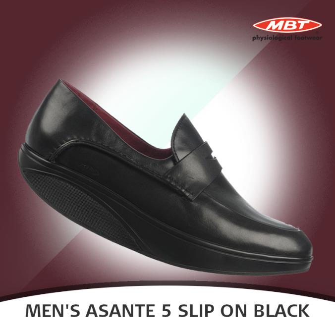 Mbt Men`s Loafer Asante 7 5S 6S Nappa Lthr Level 3 Rocker 7 Colors Black-Asante 5S