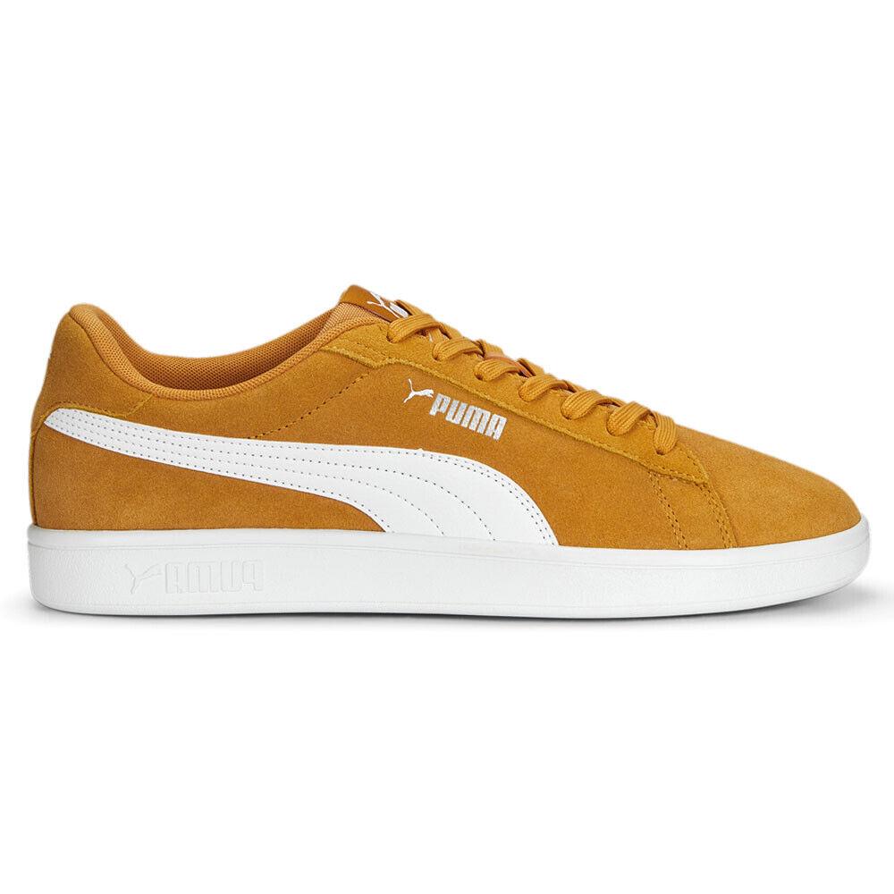 Puma Smash 3.0 Lace Up Mens Orange Sneakers Casual Shoes 39098406 - Orange