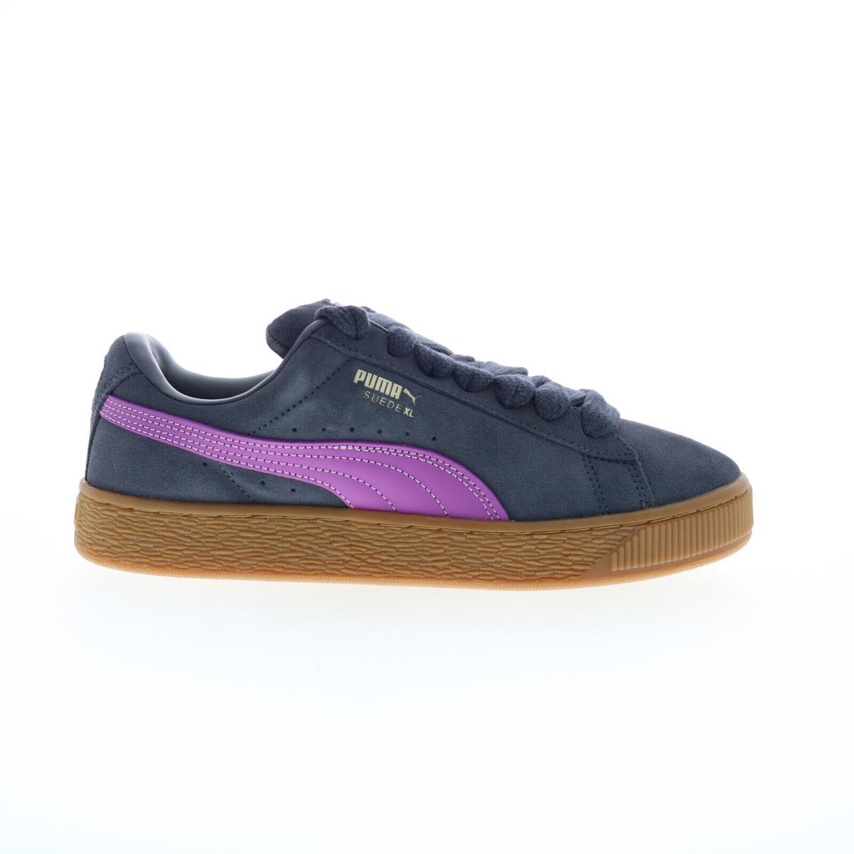 Puma Suede XL 39764857 Womens Gray Suede Lace Up Lifestyle Sneakers Shoes